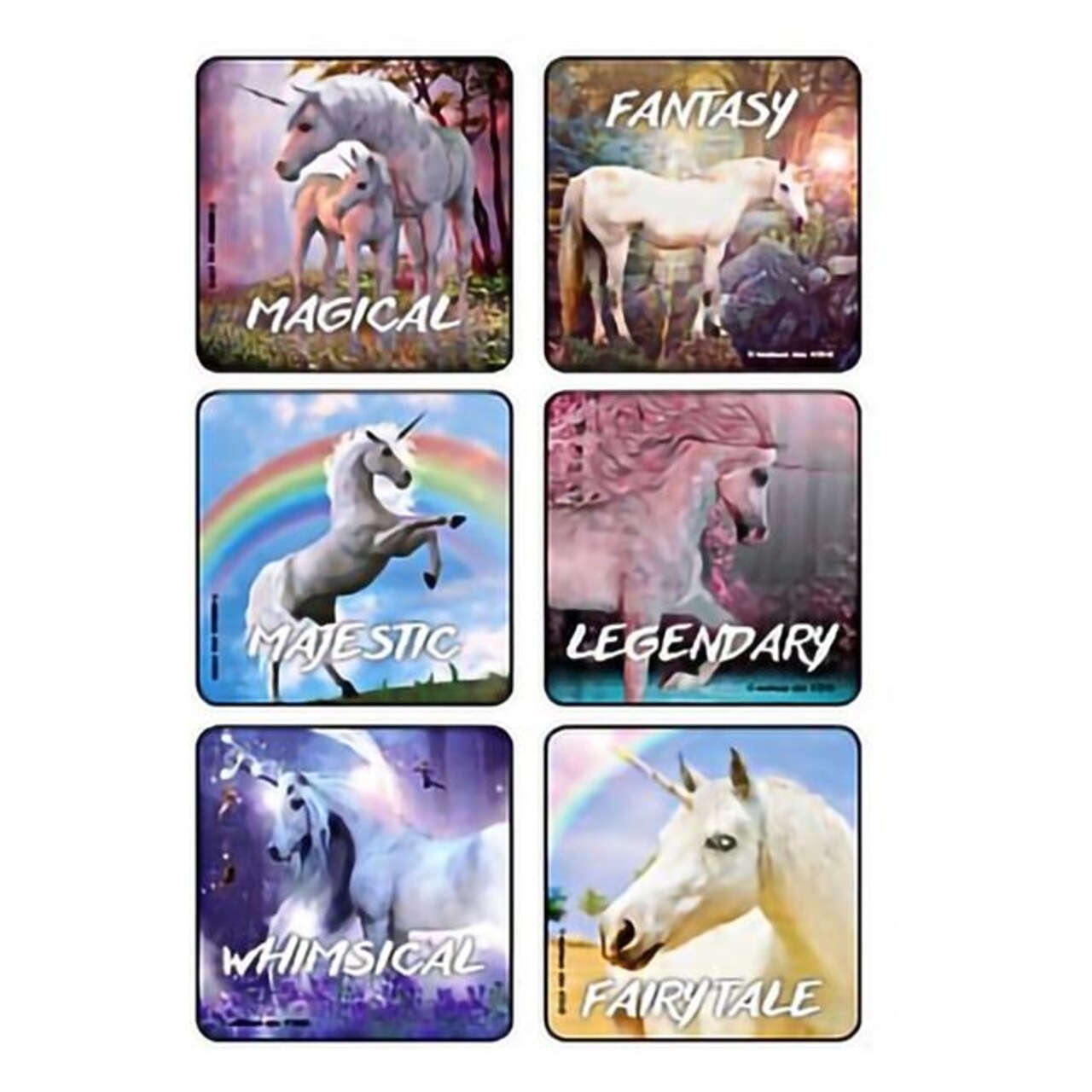 Kids Love Stickers 1133524-RL Medibadge Fantasy Unicorns Stickers